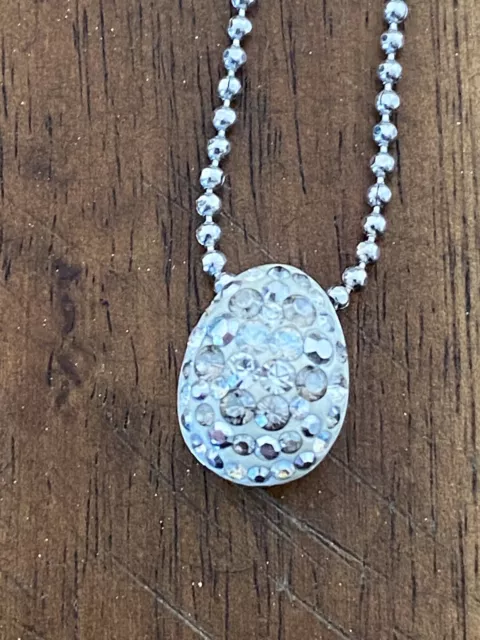 swarovski drop crystal pendant necklace