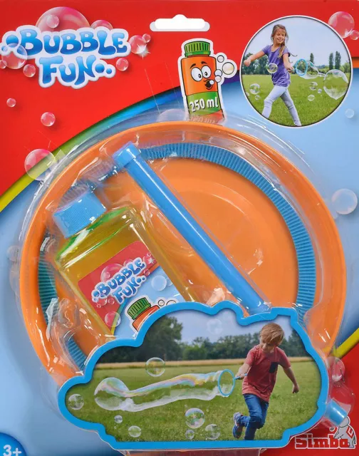 Bubble Fun XXL Seifenblasen Ring Spiel 18cm Ring 250ml Lauge - Simba 107282314