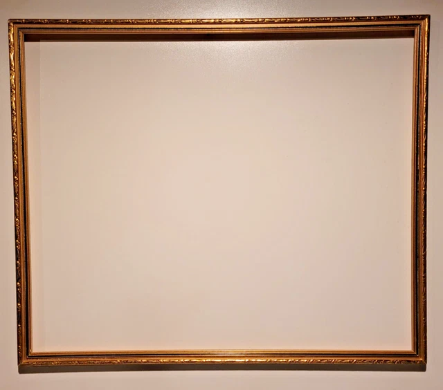 Sous verre baguette bois doré dessin style XVIII vue : 22 x
