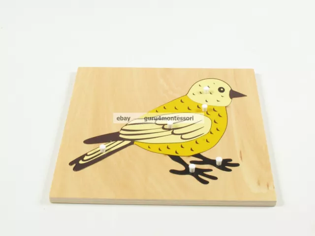 NEW Montessori Zoology Material - NEW Plywood Bird Puzzle