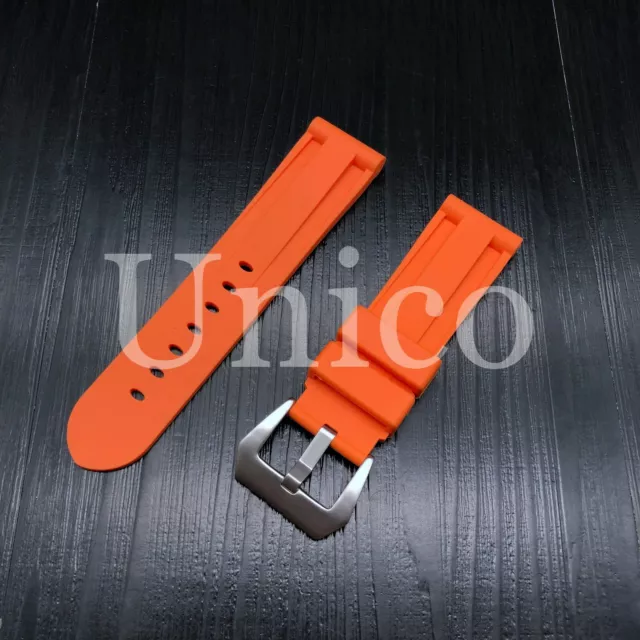 24Mm Rubber Watch Band Strap Fits For Invicta 48Mm Pro Diver 1103 12440 Orange