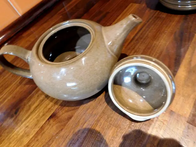 Denby Large Brown Pampas Teapot - Excellent 3