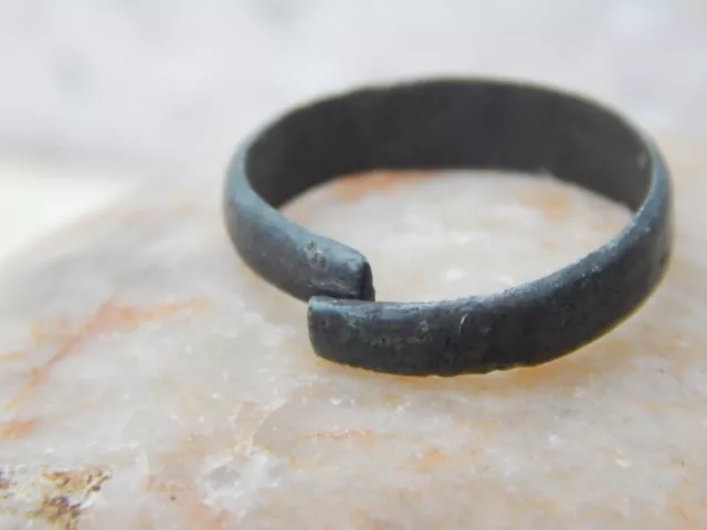 Ancient Bronze Ring 17 mm, Viking Age, Medieval finger ring 3