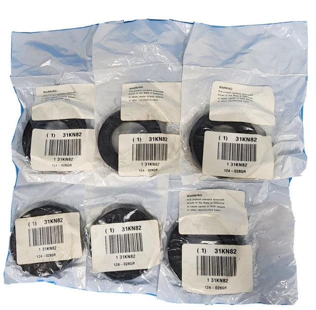 Lot Of 6 New Bradley 124-028Gr Center Seal Gaskets 31Kn82