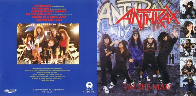 Anthrax - I'm The Man - Used Vinyl Record 12 - N6806A
