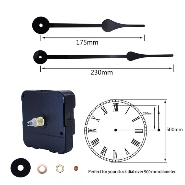 Quartz Clock Movement Mechanism Silent Wall Repair Parts Motor Kit Pointer Tool