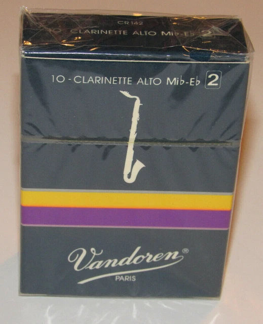 Vandoren CR142 Alto Clarinette Traditionnel Anches! Force 2 ! Scellé Boîte De 10