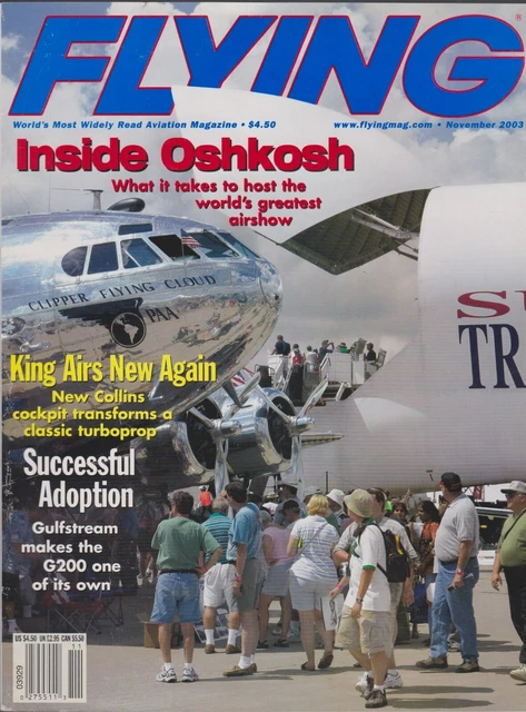 Flying Magazine (Nov 2003) Oshkosh, Gulfstream G200, Beechcraft King Air, Safety