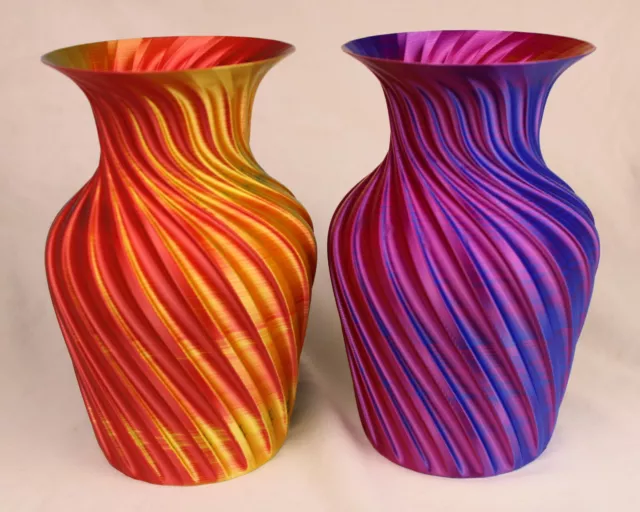 Vase, 3D printed, multi colored, Australian made with local materials 2