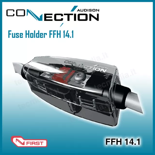 Audison Connection Fuse Manique FFH 14.1 Porte-Fusibles Afs 4 Awg Position Seule