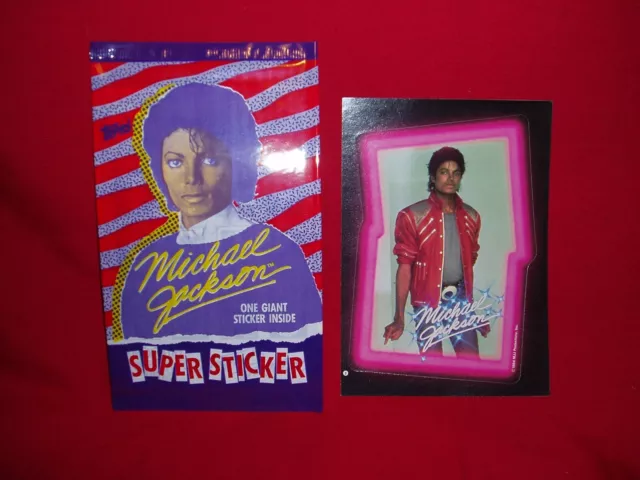 Michael Jackson Topps 1984 Super Sticker Card # 3 New/Sealed