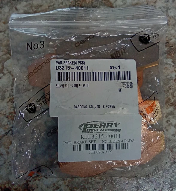 Plaquettes De Frein Avant Pour UTV KIOTI Mechron 2200/2210/2240 Et Polaris Ranger - Lot 1 Paire