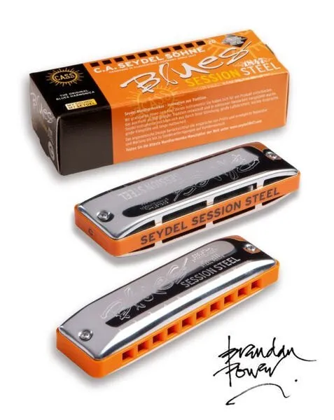 Seydel Session Steel PowerBender - Brendan Power, Harmonica - Free US Shipping!