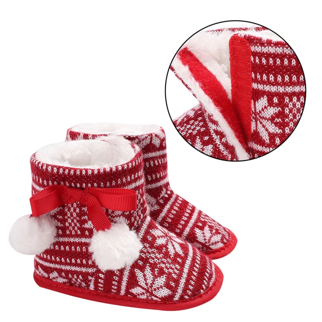 3 paia di baby stivali da neve in cotone flannel racchette da neve calde scarpe