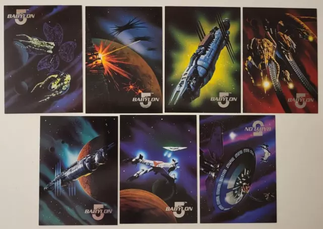 1995 BABYLON 5 PREMIERE Space Gallery CHASE INSERT CARD SET 7/8 NMMT Fleer Ultra