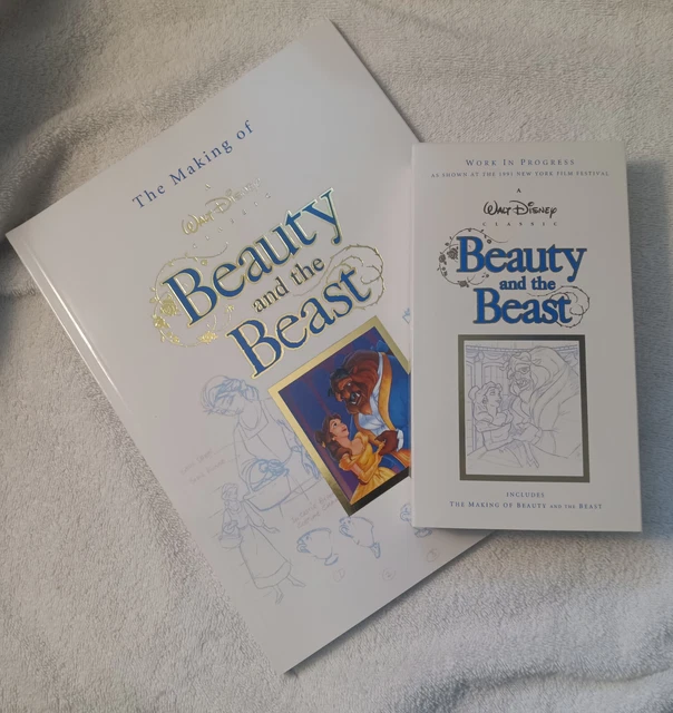 DISNEY THE MAKING of Beauty&The Beast 1991 Book and VHS 25.00 PicClick