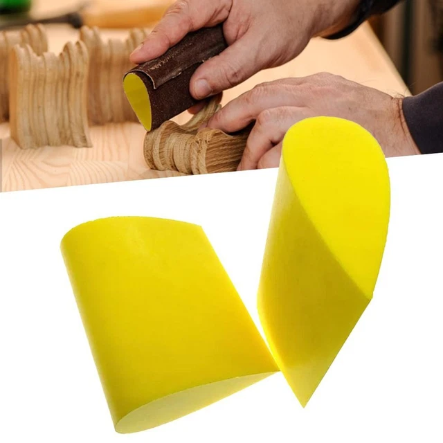 Pads Arc Buffing Hand Grinding Block Manual Sanding Disc Slot Polishing