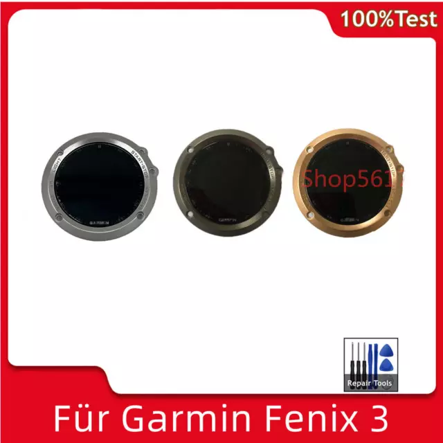 Für Garmin Fenix 3 GPS Watch LCD Bildschirm Screen Display + Rahmen Cover