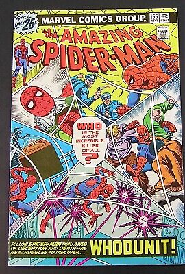 Marvel Comic THE AMAZING SPIDER-MAN  #155 ,1976  VF+  (lot h-b)