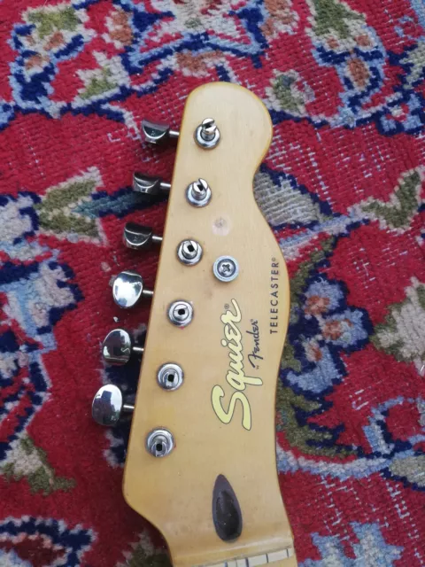 Squier Classic Vibe 50s Telecaster Tele Neck LOADED One Piece Maple/Skunk Stripe