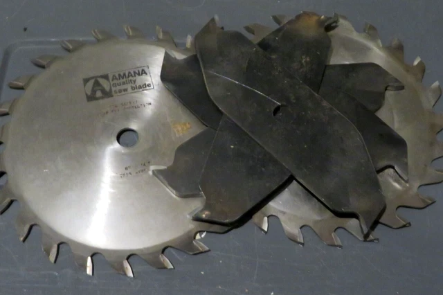 Amana Carbide Tipped Dado 8" D x 24T  5/8" Bore Dado Set tool No. 658030  (2)