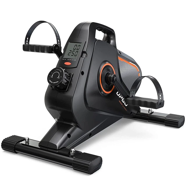 Magnetic under Desk Bike Pedal Exerciser - Portable Mini Trainer Bikes Desk Cycl