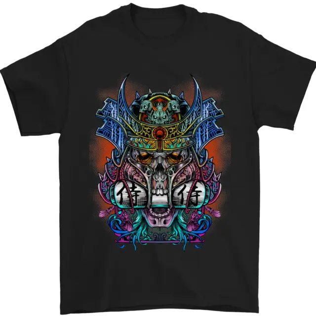 T-shirt uomo Samurai Skulls Giappone Giappone MMA 100% cotone