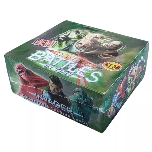 Doctor Who Battles In Time Invader Trading Card Box Of 32 Packs NEW SEALED