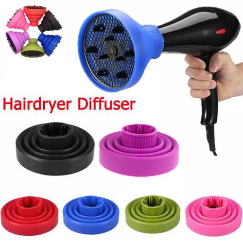 Professional Salon Universal Silicone Hair Dryer Diffuser Cover Foldable Travel