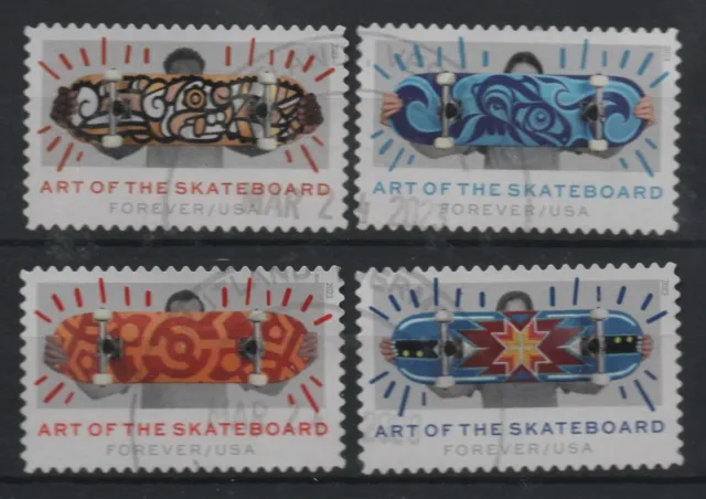 USA Used Round Stamp Luxury 2023 Art of Skateboard