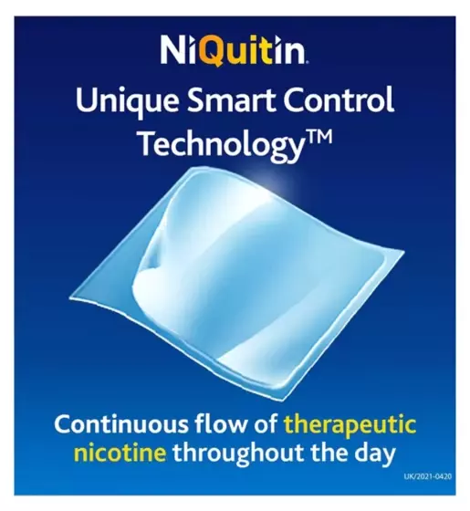 6x/3x NiQuitin Clear 24 Hour 42 Patches Step 1, 21mg - 6 Week Kit 3