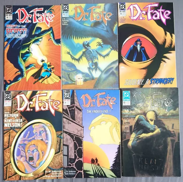 Dr Fate #16 18 19 21 24 Annual 1 Comics Lot Bundle 1990 J. M. DeMatteis