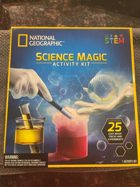 NEW** National Geographic Science Magic Activity Kit STEM 25 Easy