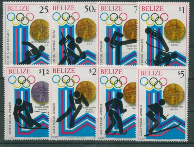 Belize 1980 Sieger der Olympiade Lake Placid 501/08 A postfrisch