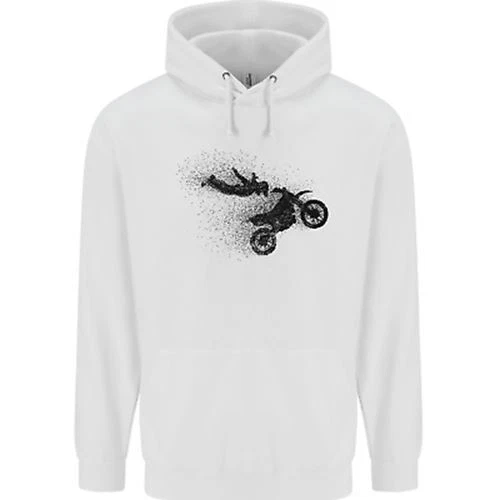 Abstract Motocross Rider Dirt Bike Childrens Kids Hoodie