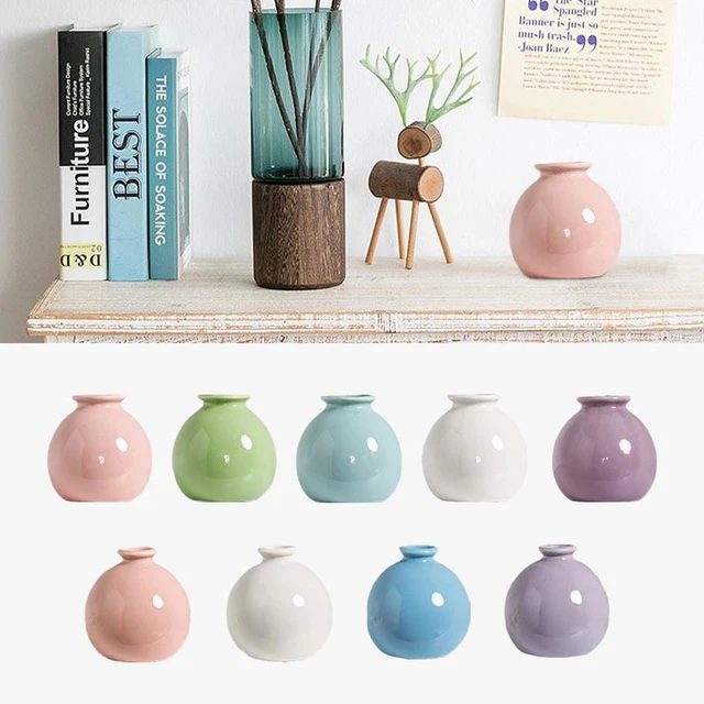 Mini botella creativa de escritorio simple jarrón decoración planta Z3K1