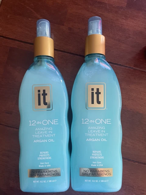 (2 Bottles) it 12 In One Argan Oil Amazing Repair Leave In Treatment 10.2 Fl Oz