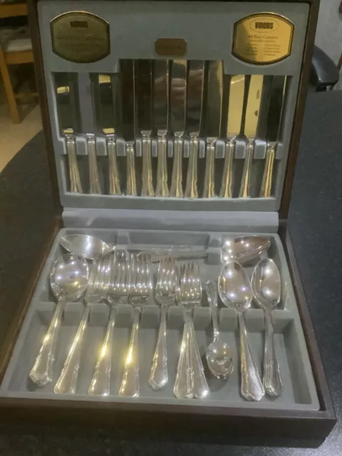 Viners Dubarry 44 Piece Cutlery Canteen Set in Wooden Box