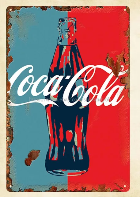 Coca Cola Coke drink metal tin sign interesting wall decor ideas