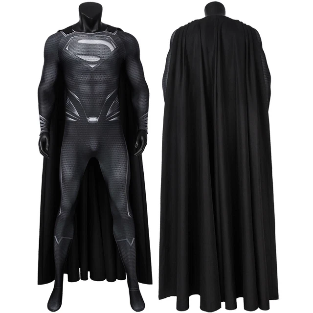 DFYM Superman Man of Steel 2 Cosplay Costume Clark Kent Jumpsuit Cloak  Halloween