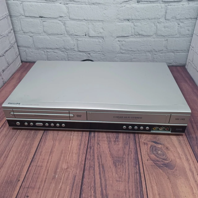 PHILIPS DVD VCR Player VHS Tape Recorder Combo DVP3340V WORKING! Lcd