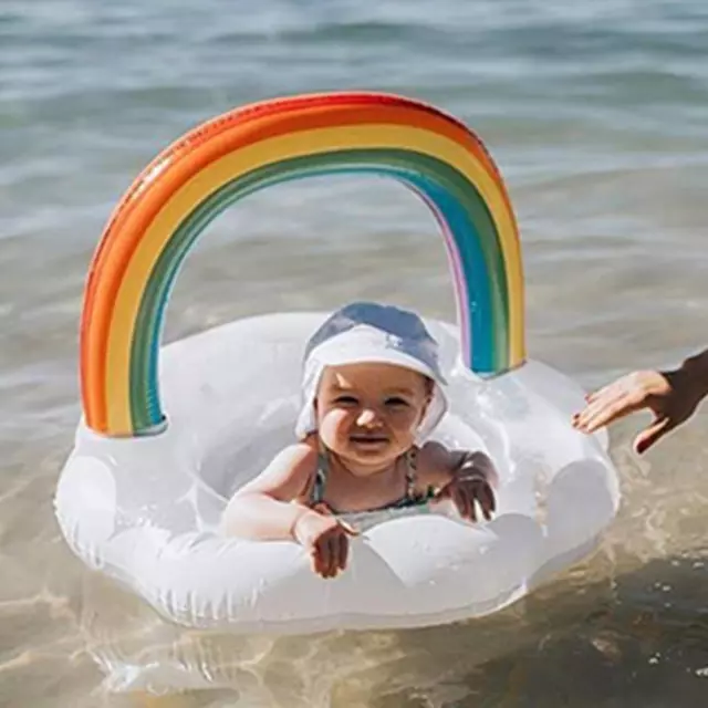 Inflatable Swimming Ring with Seat Swimming Circle Swim Rings for Newborn