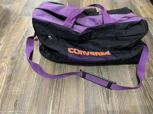 VINTAGE CONVERSE GYM Bag Duffel Bag Purple And Reebok Duffle Bag $1.00 ...