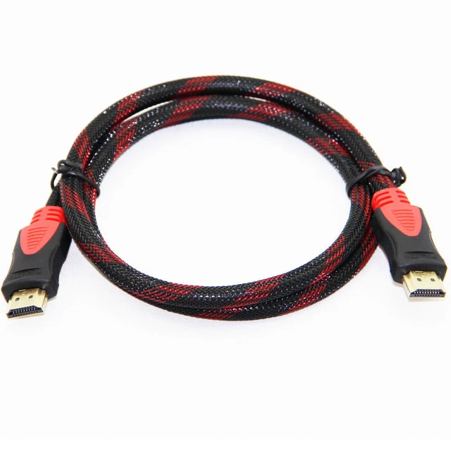 30ft Red Mesh HDMI Cable - 1.4 Version, 1080p, 3D Ready For Blu-ray, Xbox, HDTV 10 thumbnail image