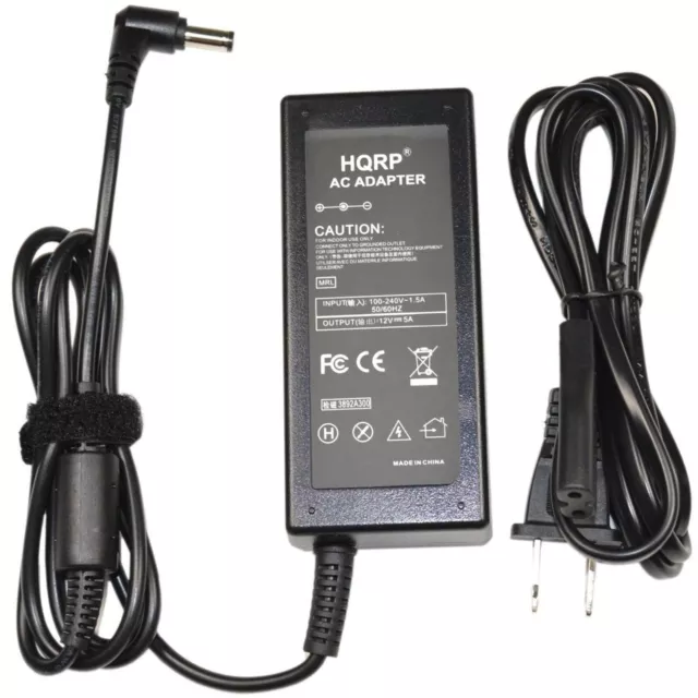 HQRP 12V AC Adaptateur Pour Harmonie Gel 18G Acrylique Ongles LED Lumière Lampe