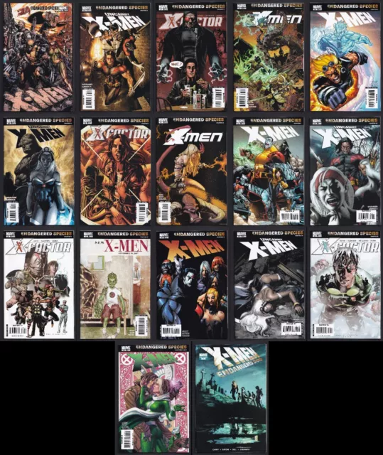 X-Men Endangered Species Parts 1-17 + One-Shot. Complete Crossover event!