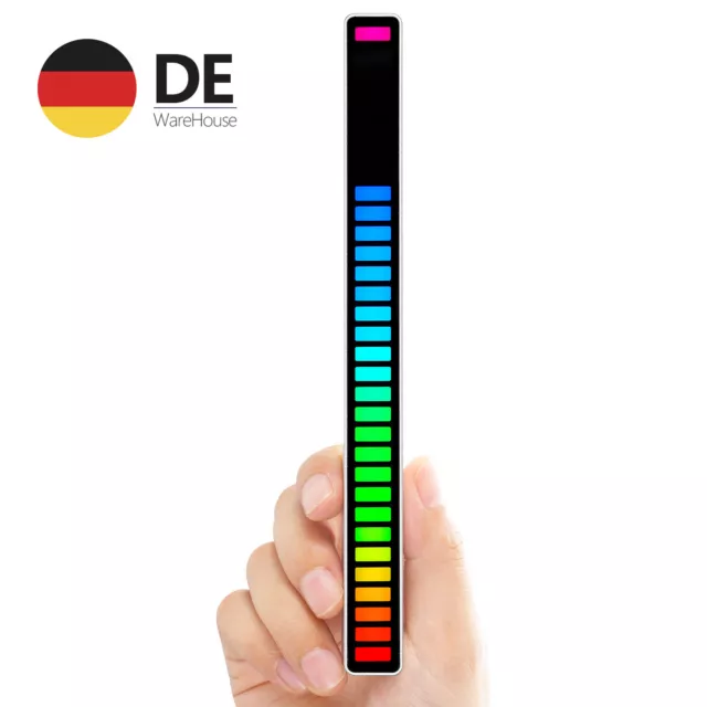 RGB Sound-Controlled Music Levels Light LED Audio Spectrum Visuazlier Display