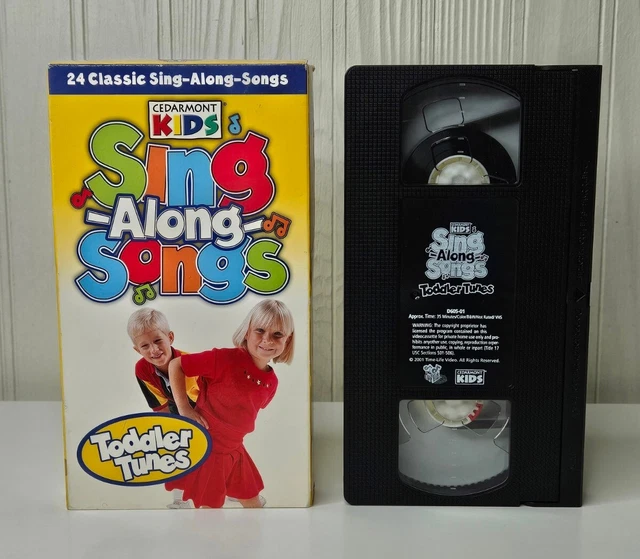 CEDARMONT KIDS SING Along Songs Toddler Tunes VHS VCR Video Tape