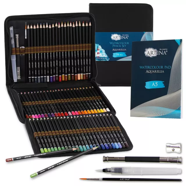 Aquarell Buntstifte 78er Set Zeichnen Farbstifte Malstifte Aquarellstifte Farben