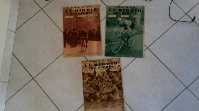 LOT 3 Revues Miroir Des Sports 1938 - Spécial Tour De France Vélo - Bon état